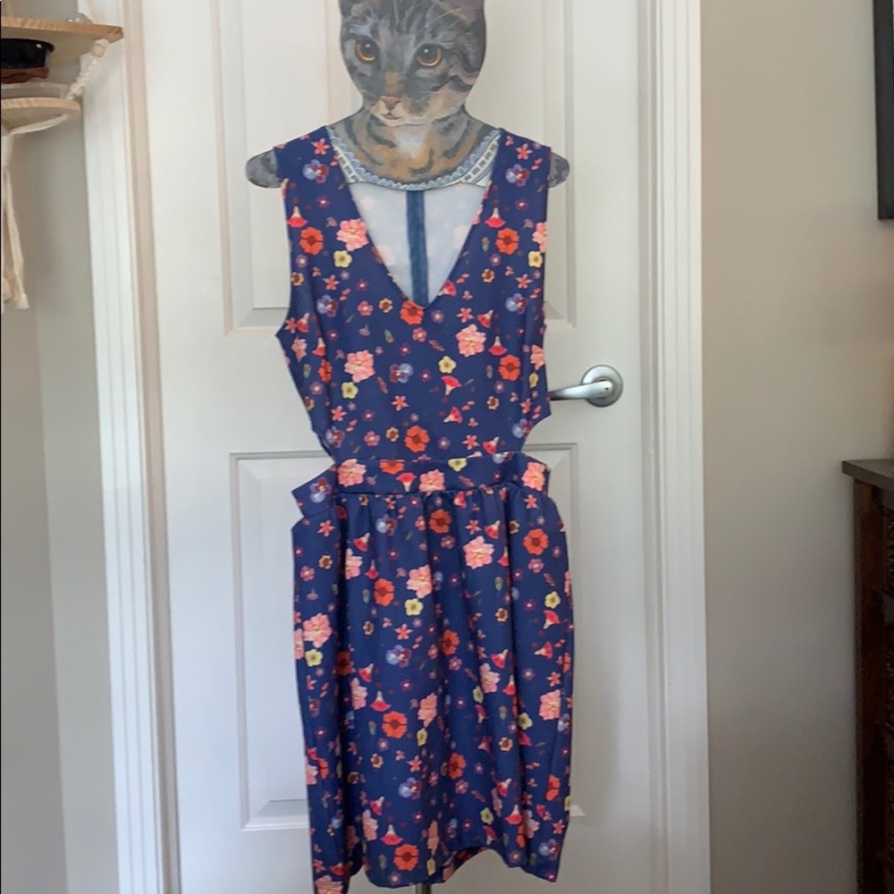 Flower print spring/summer dress